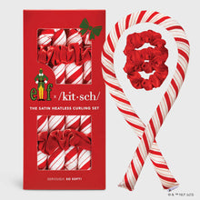 Load image into Gallery viewer, KITSCH elf x Kitsch Satin Heatless Curling Set - Candy Cane