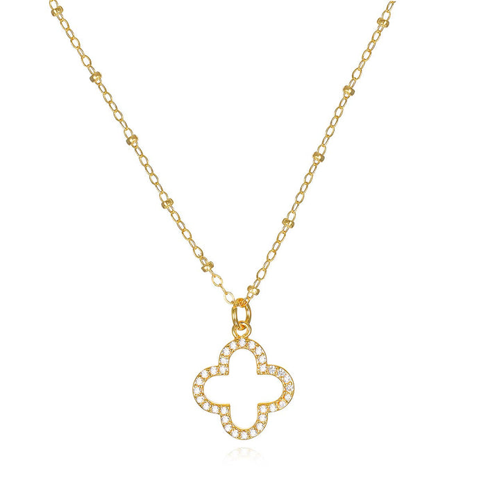 Amelia Rose Jewelry Clover Pendant Necklace