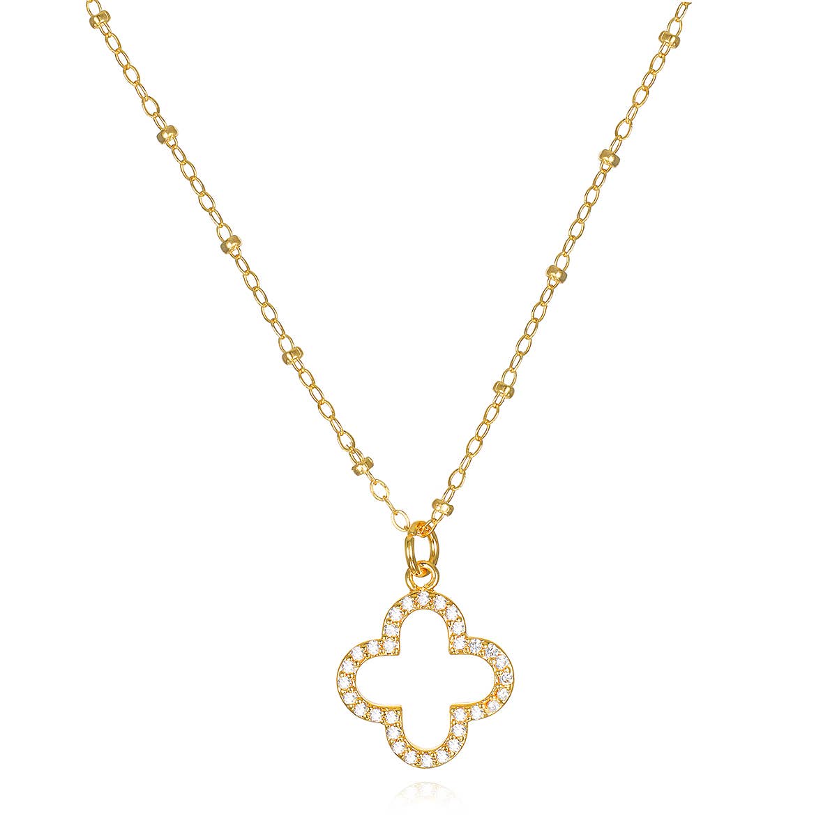 Amelia Rose Jewelry Clover Pendant Necklace