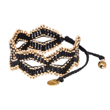 Load image into Gallery viewer, Mishky Beaded Mask Shaped Adjustable Bracelet - 3 Colors