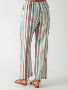 Electric & Rose Sail Pant Crop - Stripe