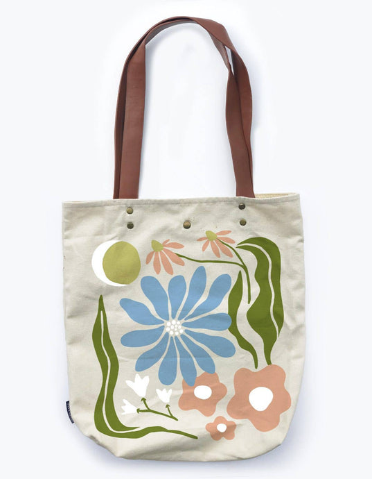 Idlewild Co. Fleur Canvas Tote Bag