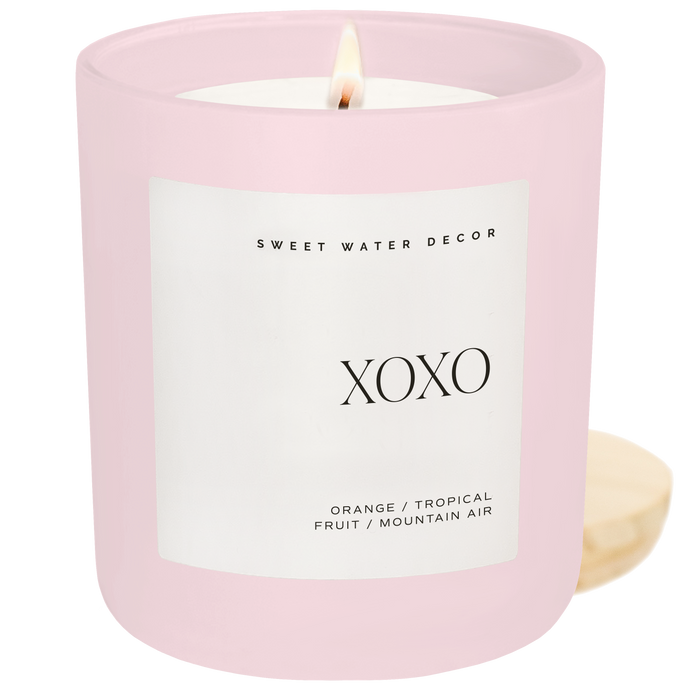 Sweet Water Decor XOXO Soy Candle Matte Jar - Valentine's Day