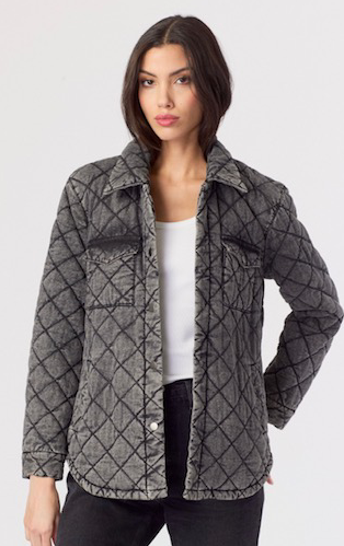 J. Society Denim Quilted Shirt - 2 Colors