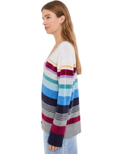 Load image into Gallery viewer, Michael Stars Jane Relaxed V-Neck Pullover - Heather Grey Multi