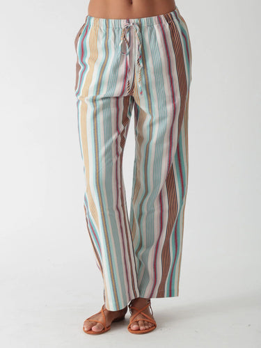 Electric & Rose Sail Pant Crop - Stripe
