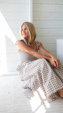 Load image into Gallery viewer, Marea Sasco Dress - Dune Gingham