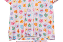 Load image into Gallery viewer, Katydid Multicolored Candy Hearts PJ Set