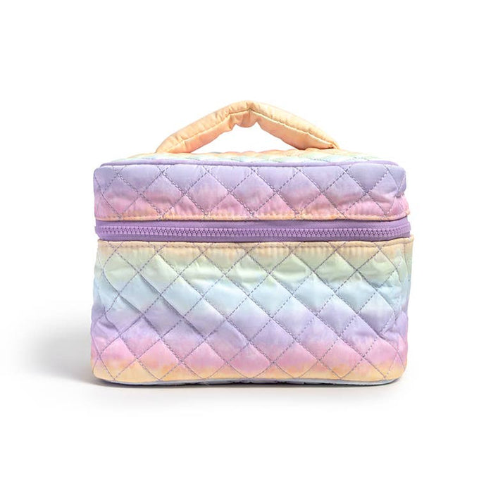 Living Royal Cosmetic Travel Case Makeup Bag - Pastel Tye Dye