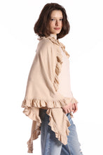 Load image into Gallery viewer, Minnie Rose Cotton/Cashmere Ruffle Shawl - 4 Colors