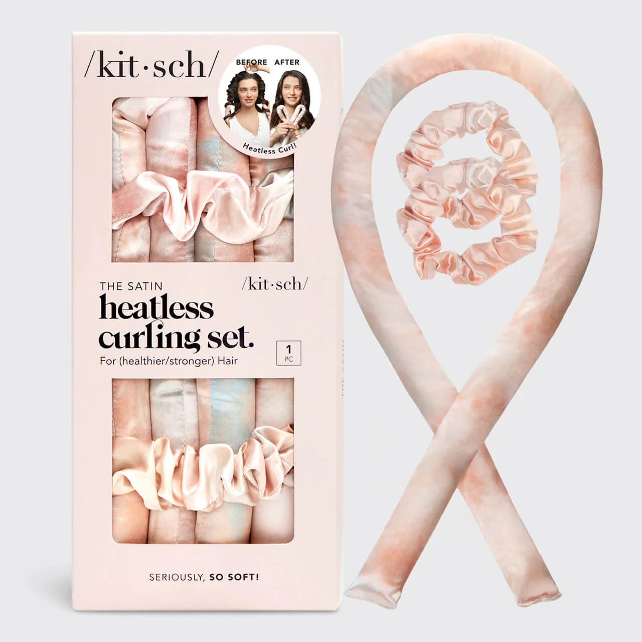 KITSCH Heatless Curling Set - Sunset Tie Dye