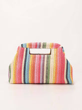 Load image into Gallery viewer, Soli Echo - Multicolor Striped Handbag: RAINBOW / One Size