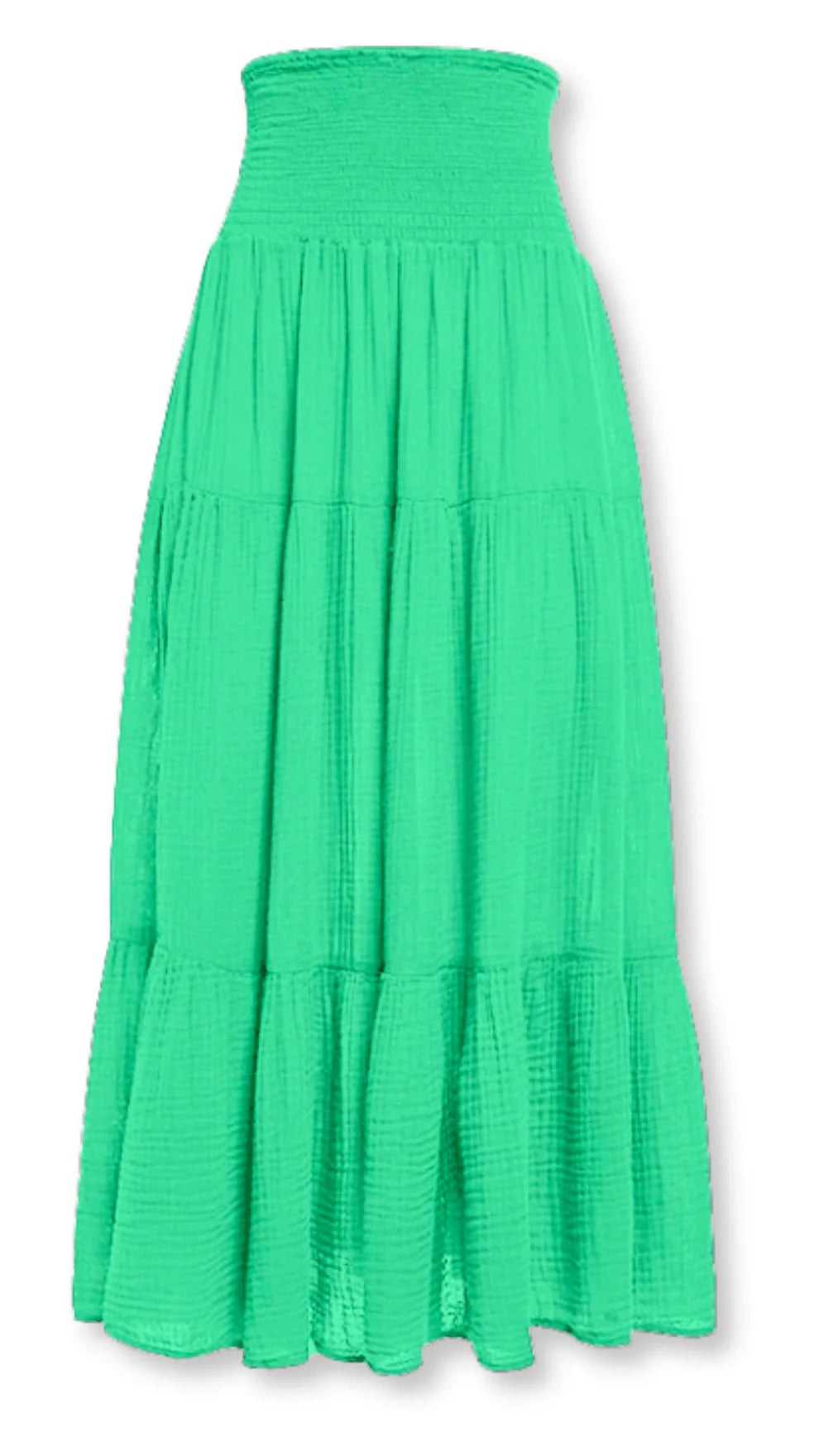 Felicite Boyfriend Smocked Maxi Skirt - Sherbert