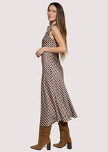 Load image into Gallery viewer, Lost + Wander - Chelsea Lane Midi Dress: BROWN-MULTI / XS