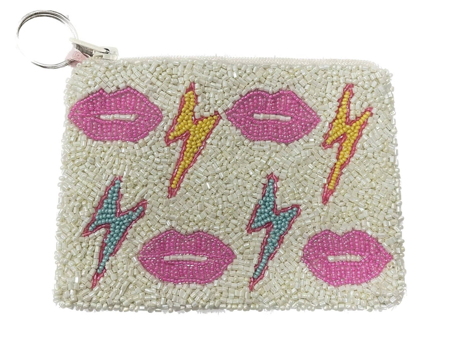 Tiana Designs Beaded Coin Purse - Lips & Bolts