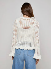 Load image into Gallery viewer, L&#39;Agence Solaris Crocheted Cardigan - Ivory
