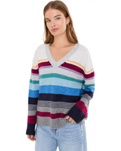 Load image into Gallery viewer, Michael Stars Jane Relaxed V-Neck Pullover - Heather Grey Multi