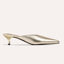 Load image into Gallery viewer, Yosi Samra Nolita Heel - Gold Nappa Leather