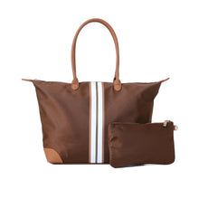 Load image into Gallery viewer, Haute Shore Nylon Striped Tote Bag - 3 Colors