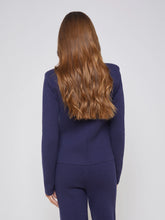 Load image into Gallery viewer, L&#39;Agence Sofia Knit Blazer - Midnight