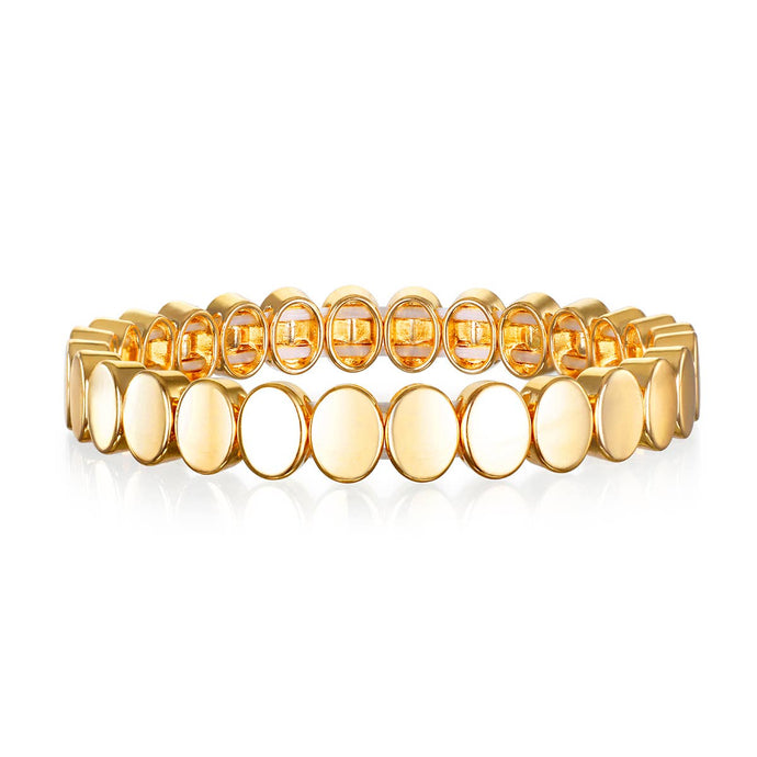 Amelia Rose Jewelry Golden Oval Bracelet