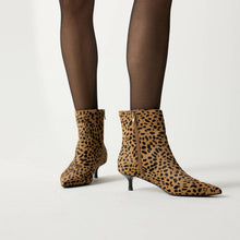 Load image into Gallery viewer, Yosi Samra Soho Boot - Leopard Calf Hair
