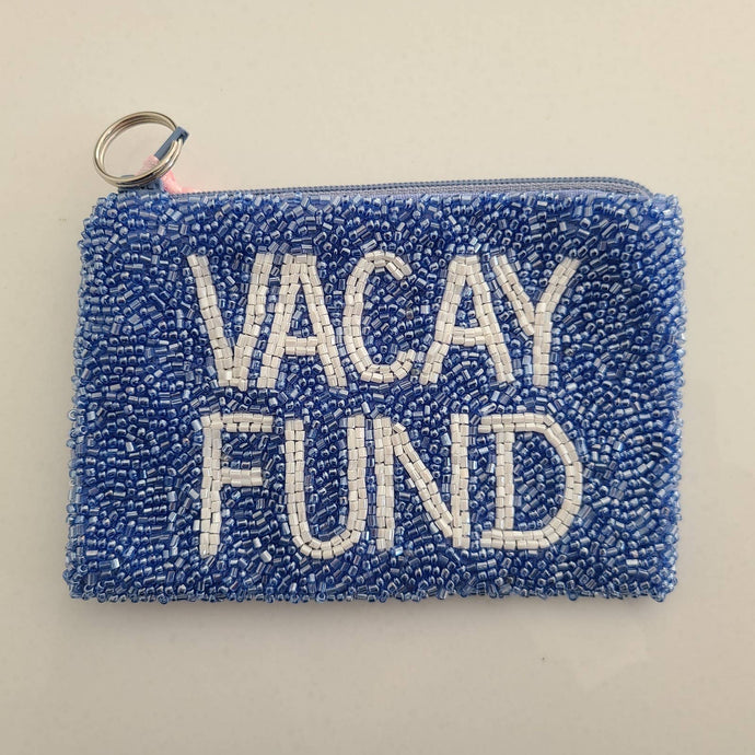 Tiana Designs Beaded Coin Purse - Vacay Fund