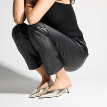 Load image into Gallery viewer, Yosi Samra Nolita Heel - Gold Nappa Leather