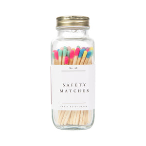 Sweet Water Decor Safety Matches - Multicolor Rainbow Tip