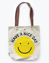 Load image into Gallery viewer, Idlewild Co. Smiley Canvas Tote Bag