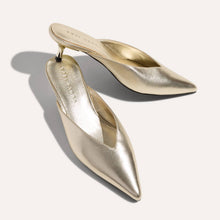 Load image into Gallery viewer, Yosi Samra Nolita Heel - Gold Nappa Leather