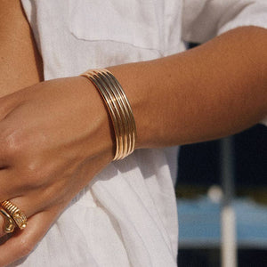 Luv AJ The Ridged Positano Cuff - 2 Colors