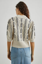 Load image into Gallery viewer, Rails Addy Sweater - Oatmeal Navy Cables