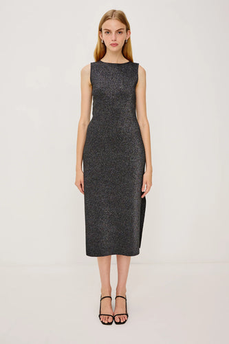 Rails Alora Dress - Gunmetal Lurex