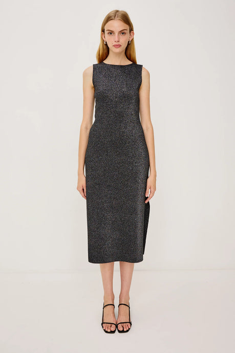 Rails Alora Dress - Gunmetal Lurex