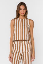 Load image into Gallery viewer, Velvet Heart Annal Top - Desert Taupe Stripe
