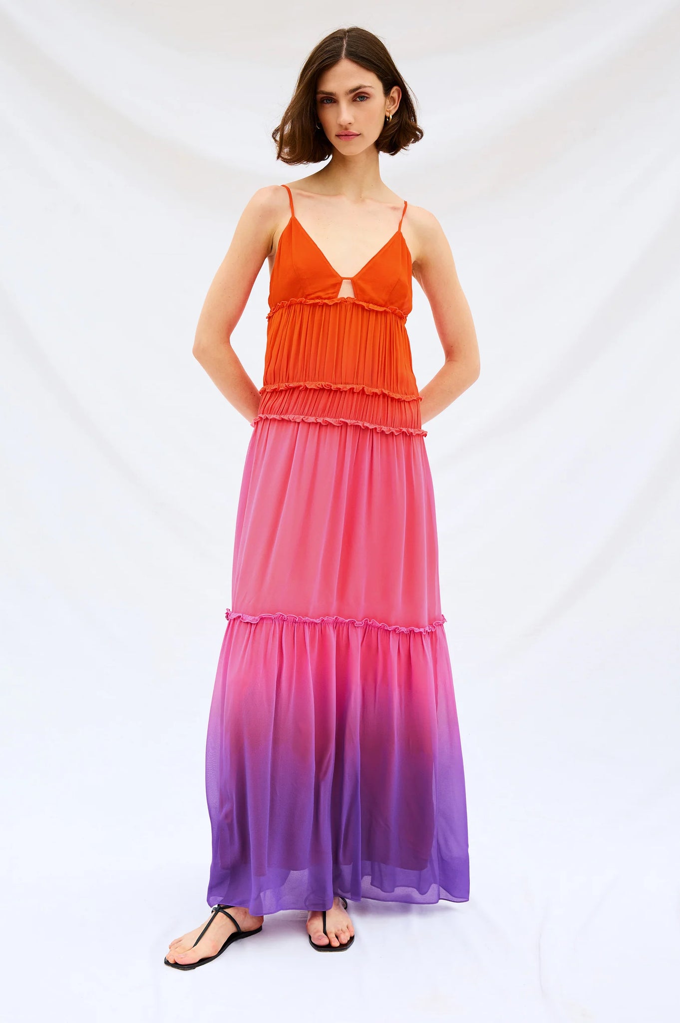dip dye bridesmaid dresses Gerri's Dip-Dyed Wedding Dress
