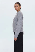 Load image into Gallery viewer, Pistola Aura Relaxed Crew Neck Sweater - Charcoal Diamonte