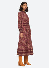 Load image into Gallery viewer, Sea Giulia L/S Dress - Maroon