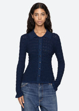 Load image into Gallery viewer, Sea Ruby Cardigan - Navy