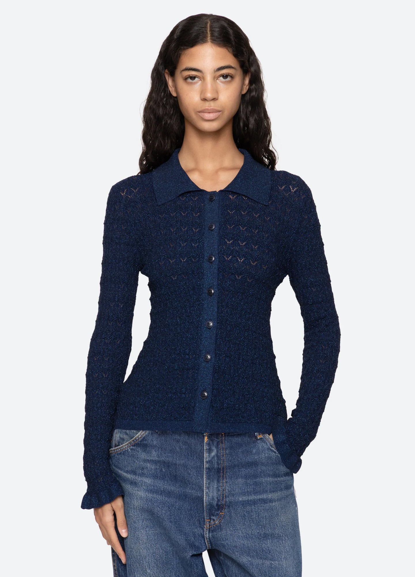 Sea Ruby Cardigan - Navy
