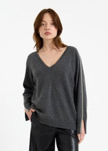 Load image into Gallery viewer, Brodie Glitz Split Cuff Relaxed V - Derby Grey