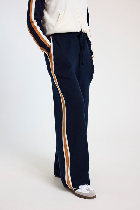 Brodie WISPR Valerie Stripe Wide Leg Pant - Navy