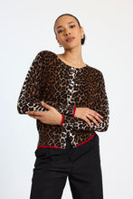 Load image into Gallery viewer, Brodie WISPR Lydia Leopard Cardi - Sand