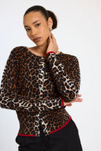 Load image into Gallery viewer, Brodie WISPR Lydia Leopard Cardi - Sand