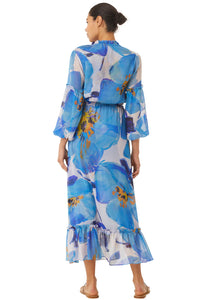 Misa Amata Dress - Blue Poppy