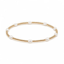 Load image into Gallery viewer, erin gray Petite Patterned Rice Pearl Bracelet with 14k Gold-Filled Beads
