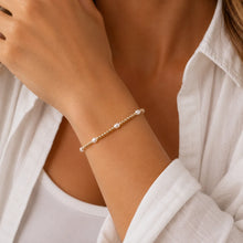 Load image into Gallery viewer, erin gray Petite Patterned Rice Pearl Bracelet with 14k Gold-Filled Beads