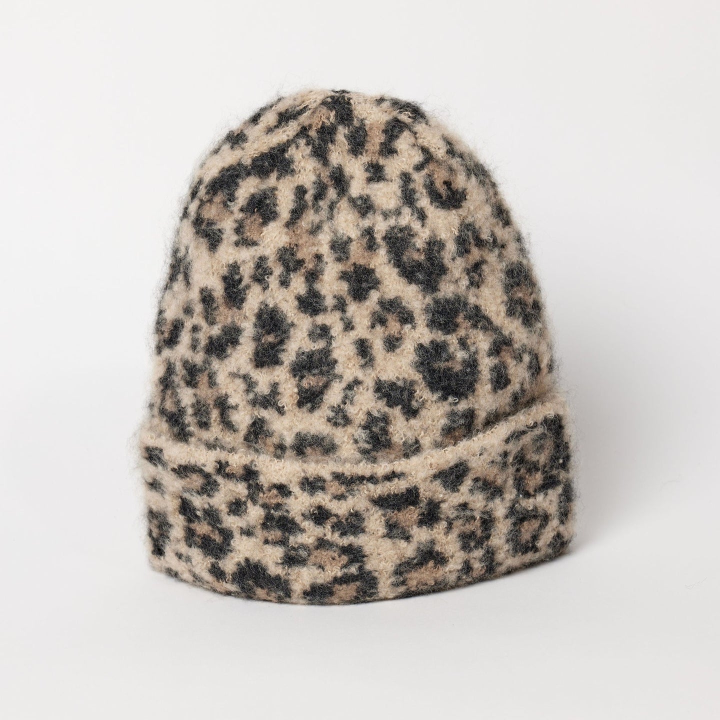 Hat Attack Leopard Beanie - Sand
