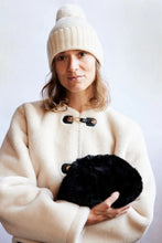 Load image into Gallery viewer, Hat Attack Faux Fur Clutch - Black
